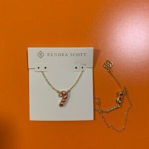 Kendra Scott Christmas Candy Cane Pendant Necklace